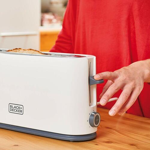 Brødrister Black & Decker BXTO1001E 1000 W - hvid
