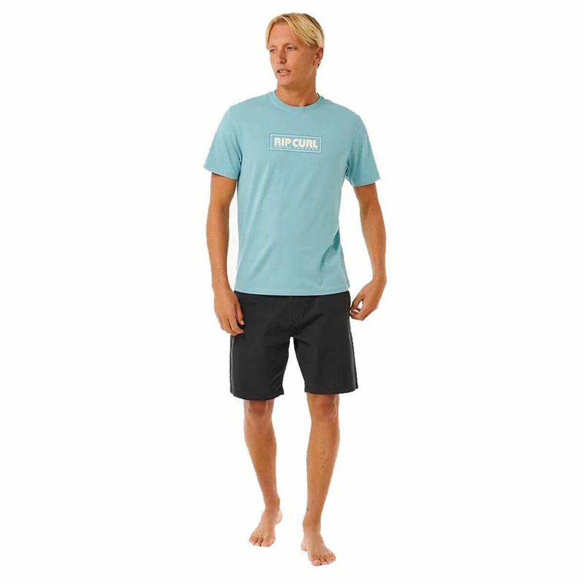 Kortærmet T-shirt til Mænd Rip Curl Big Mumma Icon Himmelblå M