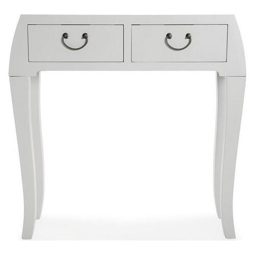 Entrebord med 2 skuffer Træ MDF/Gran (25 x 80 x 80 cm) Hvid