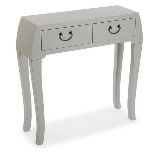 Entrebord med 2 skuffer Træ MDF/Gran (25 x 80 x 80 cm) Hvid