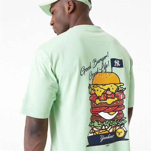 Kortærmet T-shirt til Mænd New Era New York Yankees MLB Burger L
