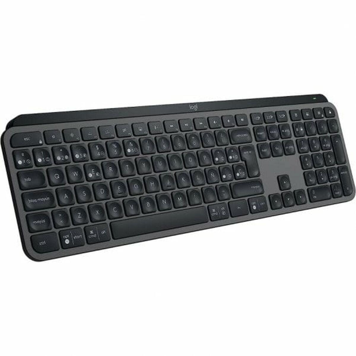 Trådløst Tastatur Logitech Mx Keys S Spansk Qwerty Grå Grafit