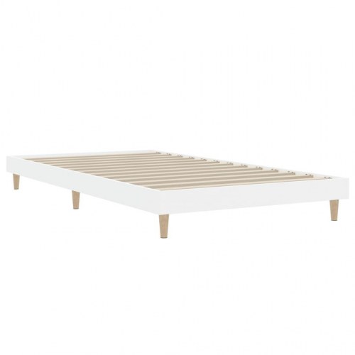 Sengeramme 90x200 cm konstrueret træ hvid