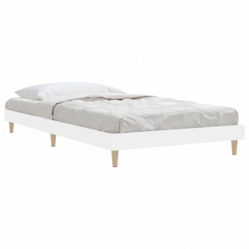 Sengeramme 90x200 cm konstrueret træ hvid