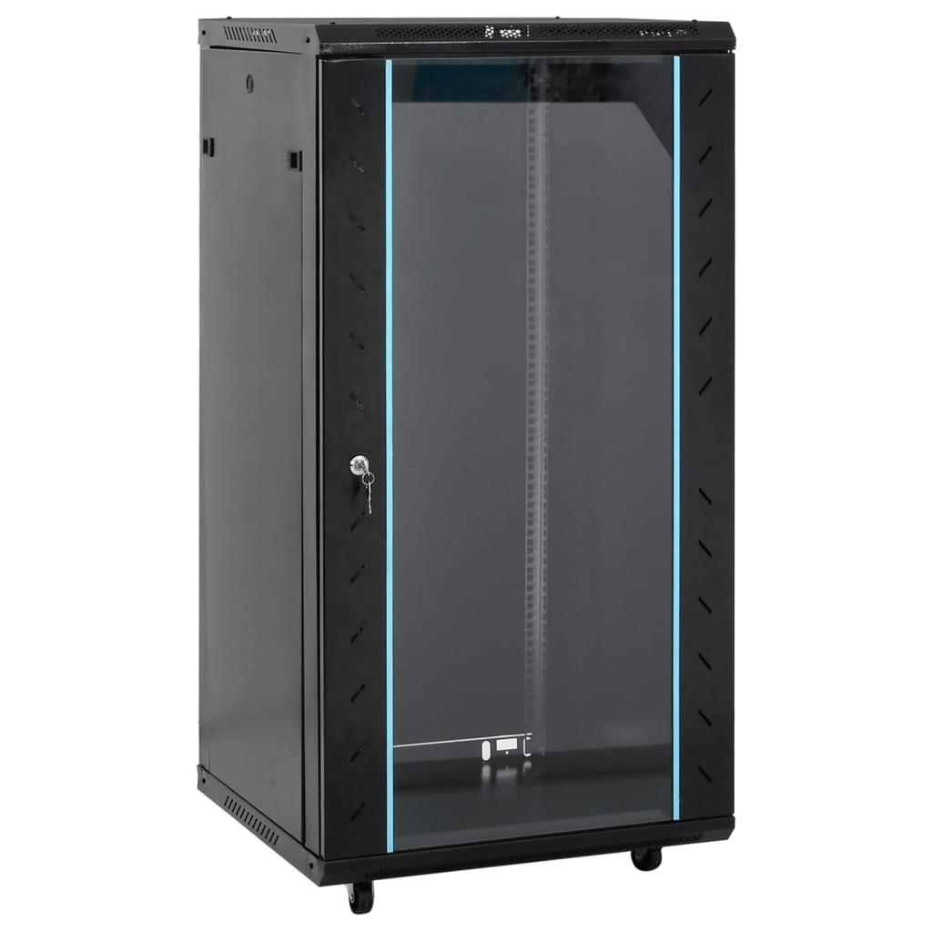 Netværksskab 22U 19" - 60 × 60 × 120 cm, IP20, sort