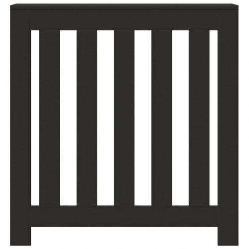 Radiatorskjuler 78×20×82 cm i konstrueret træ - sort