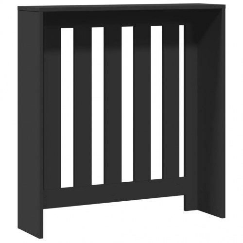 Radiatorskjuler 78×20×82 cm i konstrueret træ - sort