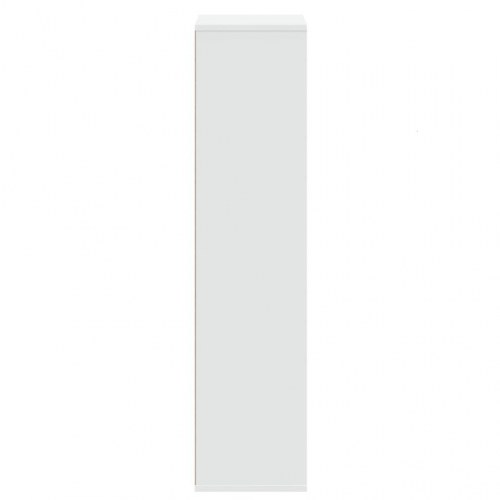 Bogreol 50x25x105 cm konstrueret træ hvid