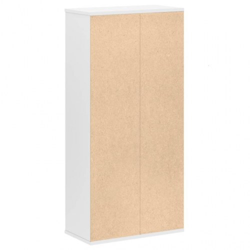Bogreol 50x25x105 cm konstrueret træ hvid