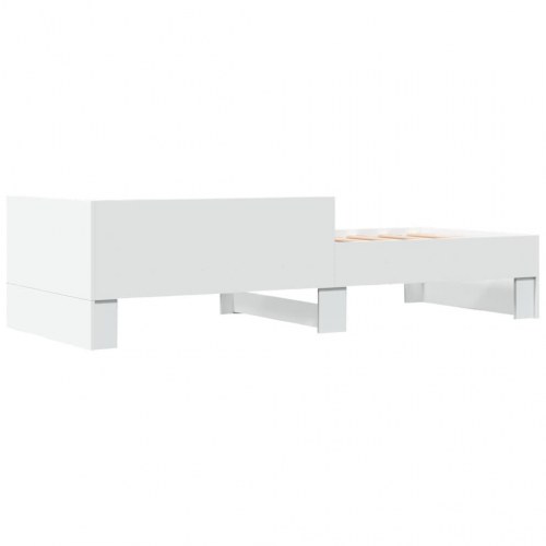 Sengeramme med sengehest 75 x 190 cm - hvid