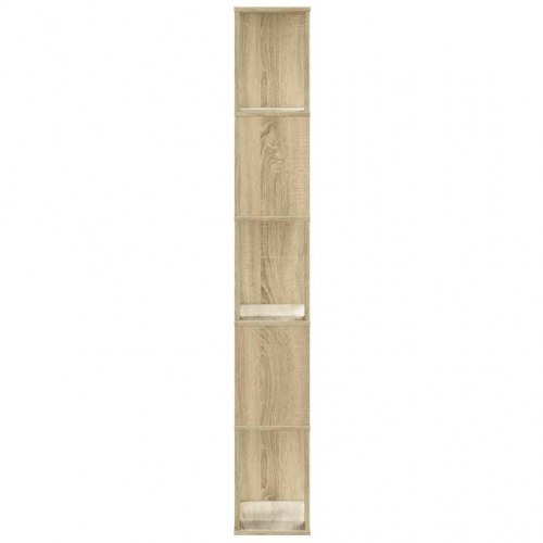Bogreol med 5 hylder 45 x 23,5 x 162,5 cm - sonoma-eg