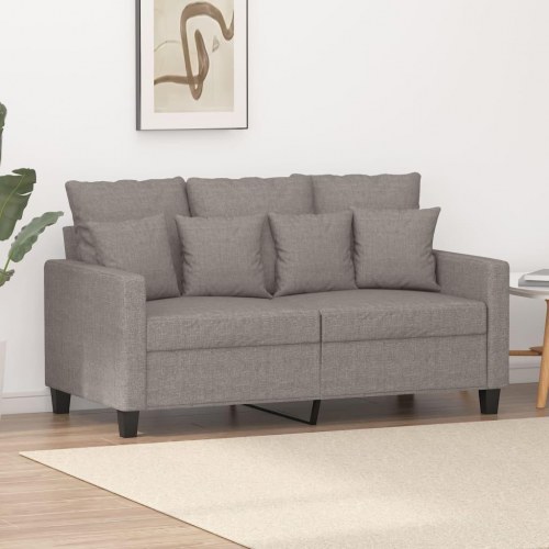 2-personers sofa i stof - 120 cm sædebredde, gråbrun
