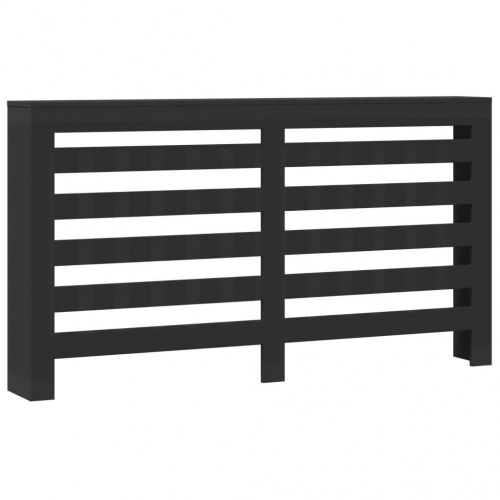 Radiatorskjuler 175 × 20 × 82 cm i konstrueret træ - sort