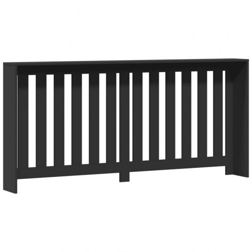 Radiatorskjuler 175 × 20 × 82 cm i konstrueret træ - sort