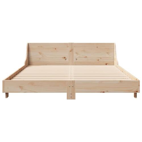 Sengeramme uden madras 120x190 cm massivt fyrretræ