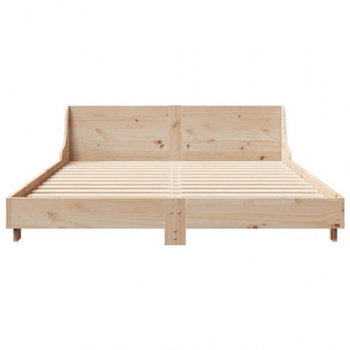 Sengeramme uden madras 150x200 cm massivt fyrretræ