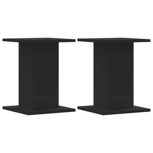 Højtalerstativer 2 stk. 30x30x40 cm konstrueret træ sort
