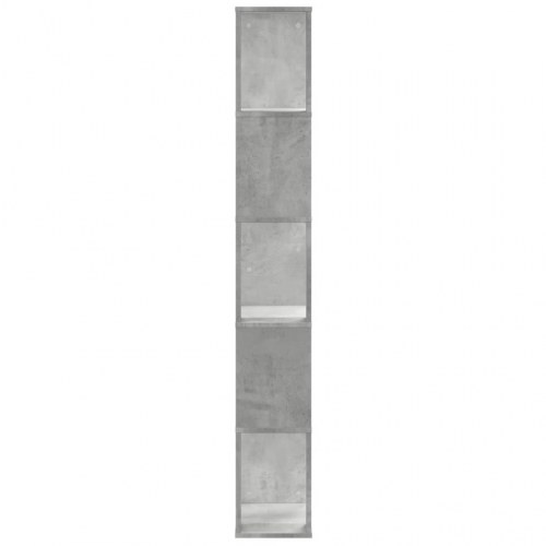 Bogreol med 5 hylder 45 x 23,5 x 162,5 cm - betongrå