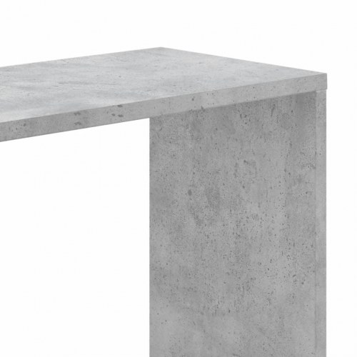Bogreol med 5 hylder 45 x 23,5 x 162,5 cm - betongrå