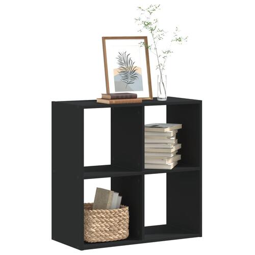 Skab 68,5x32x68,5 cm konstrueret træ sort