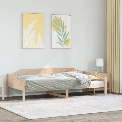 Sengeramme uden madras 80 x 200 cm - massivt fyrretræ
