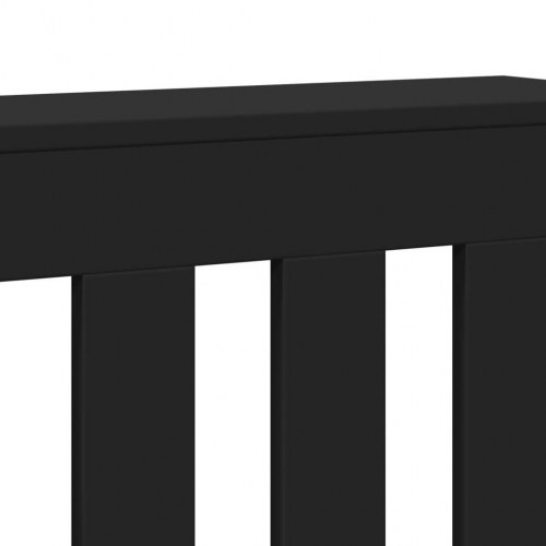 Radiatorskjuler 104×20×82 cm i konstrueret træ - sort