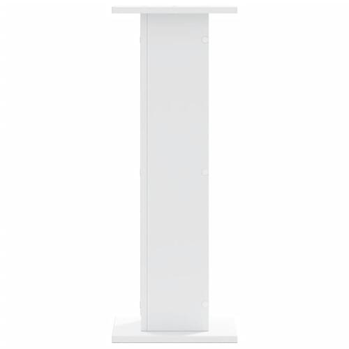 Højtalerstativer 2 stk. 30x30x80 cm konstrueret træ hvid