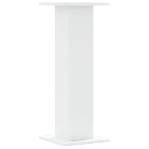 Højtalerstativer 2 stk. 30x30x80 cm konstrueret træ hvid