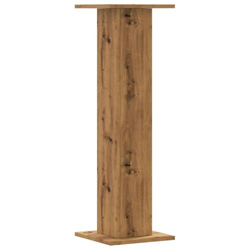 Højtalerstativer 2stk. 30x30x95cm konstrueret træ egetræsfarve