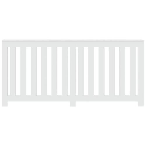Radiatorskjuler 175x20x82 cm konstrueret træ hvid