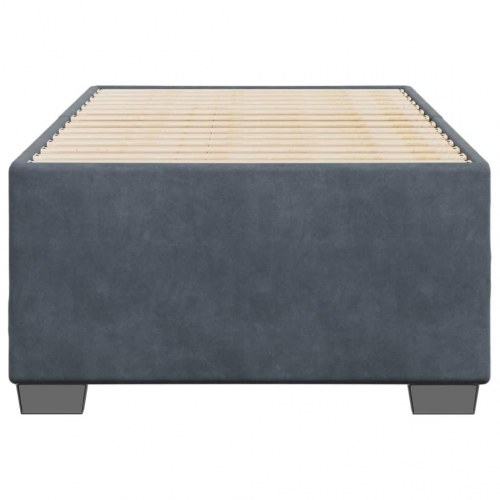 Sengeramme uden madras 80 x 200 cm - mørkegrå fløjl