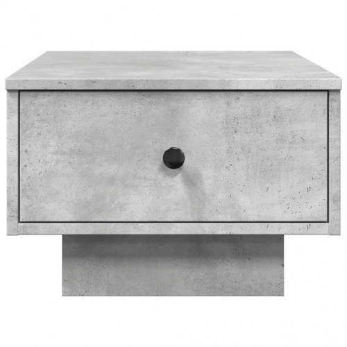 Sofabord i konstrueret træ - 60 × 45 × 31 cm, betongrå med skuffe