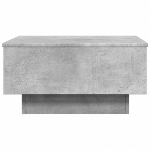 Sofabord i konstrueret træ - 60 × 45 × 31 cm, betongrå med skuffe