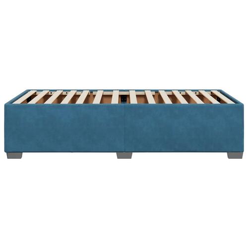 Sengeramme 80x200 cm fløjl blå