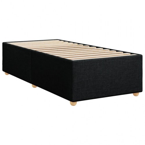 Sengeramme med lameller uden madras 80 x 200 cm - sort