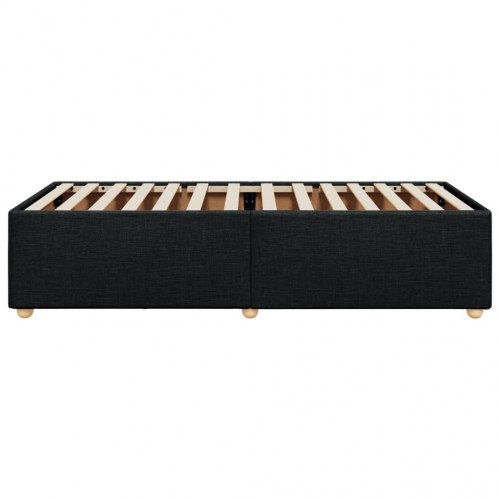 Sengeramme med lameller uden madras 80 x 200 cm - sort
