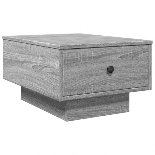 Sofabord 60×45×31 cm i konstrueret træ - grå sonoma-eg, med opbevaring
