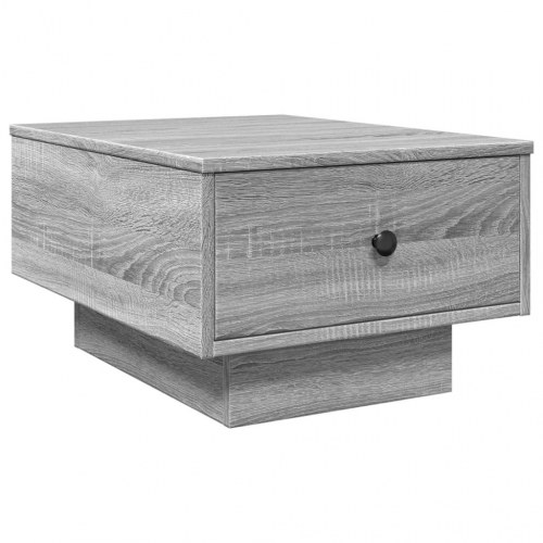 Sofabord 60×45×31 cm i konstrueret træ - grå sonoma-eg, med opbevaring