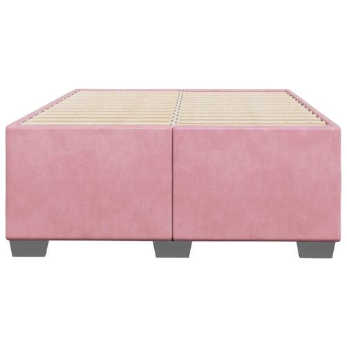 Sengeramme 120x200 cm fløjl pink
