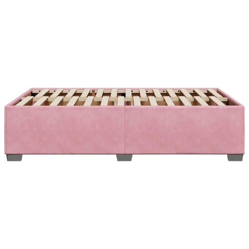 Sengeramme 120x200 cm fløjl pink