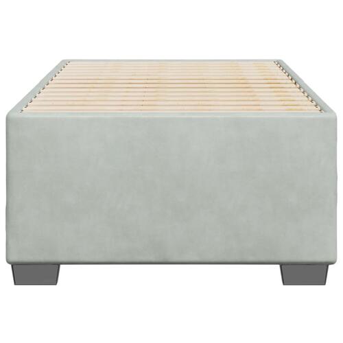 Sengeramme uden madras Lysegrå 100x200 cm Fløjl