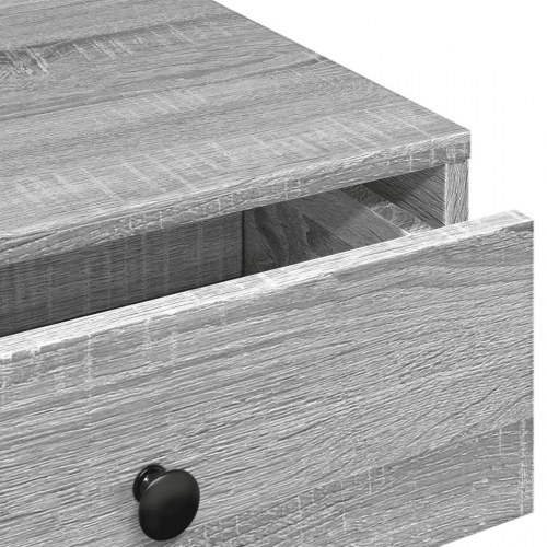 Sofabord 90 × 90 × 28 cm i konstrueret træ - grå sonoma-eg