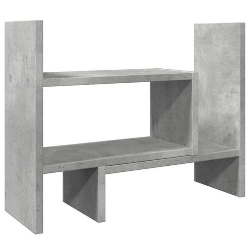 Dueslag til skrivebord 38,5x17x39 cm konstrueret træ betongrå