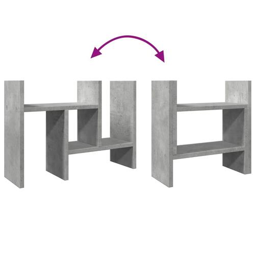 Dueslag 34,5x15,5x35,5 cm konstrueret træ betongrå