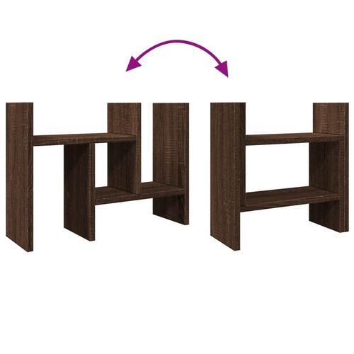 Dueslag 34,5x15,5x35,5 cm konstrueret træ brun egetræsfarve