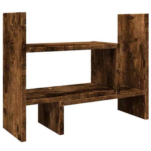 Dueslag til skrivebord 38,5x17x39 cm konstrueret træ røget eg