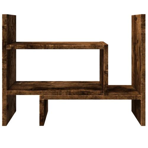 Dueslag til skrivebord 38,5x17x39 cm konstrueret træ røget eg