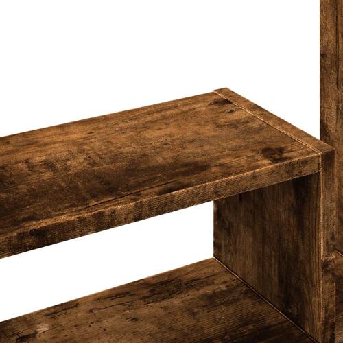 Dueslag til skrivebord 38,5x17x39 cm konstrueret træ røget eg