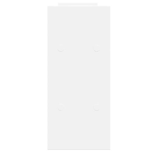 Hylde til skrivebord 38,5x17x39 cm konstrueret træ hvid
