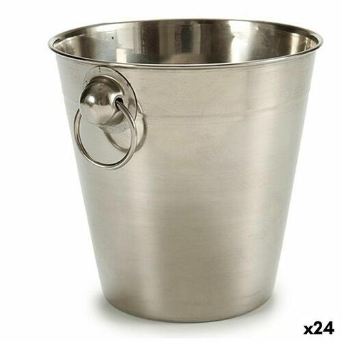 Isspand Sølvfarvet Rustfrit stål 1 L 12 x 12 x 12 cm (24 enheder)